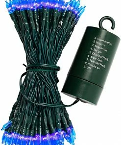 Joiedomi 100-Count Battery Operated Blue LED String Lights 8 Joiedomi 100-Count Battery Operated Blue LED String Lights