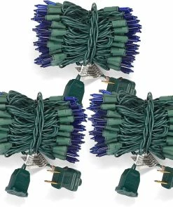 Joiedomi All Holiday Decor 3 Sets Of 100-Count Blue Incandescent Lights