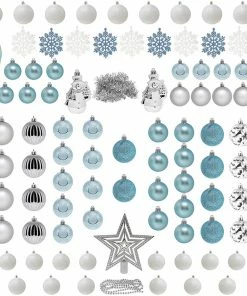 Joiedomi 110 Pcs Christmas Assorted Ornaments With A Star Tree Topper