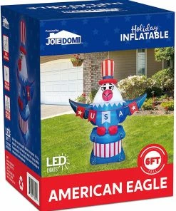 Joiedomi 6ft Patriotic Inflatable American Eagle Flag Lawn Decor 13 Joiedomi 6ft Patriotic Inflatable American Eagle Flag Lawn Decor