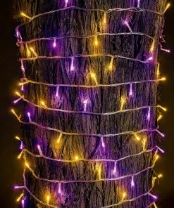 Joiedomi 75.7 FT Orange & Purple LED Mini Light Set