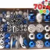 Joiedomi 70 Pcs Blue, Silver&White Christmas Ornaments With Heart