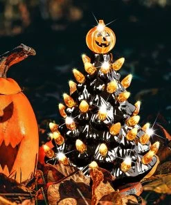 Joiedomi 9¡¯¡¯ Halloween Pre-Lit Ceramic Tabletop Tree
