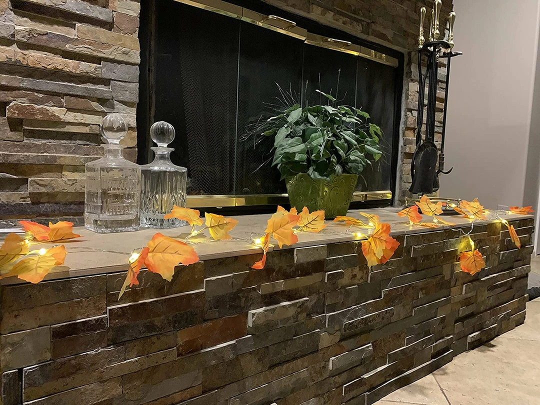 Joiedomi 14.7 Ft Maple Leaves String Light, 2 Pcs Decorative Lights 6 Joiedomi 14.7 Ft Maple Leaves String Light, 2 Pcs Decorative Lights