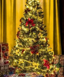 Joiedomi 50.5 FT 150 Counts C6 Warm White Christmas String Lights