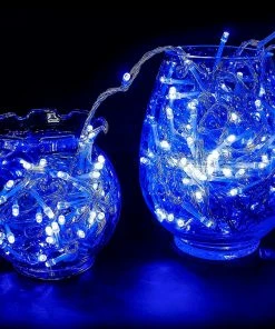 Joiedomi All Holiday Decor 42.9 FT Blue String Lights