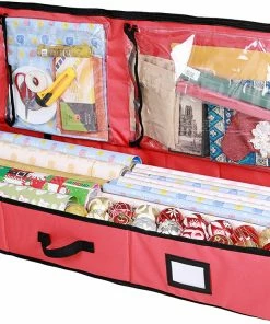 Joiedomi 40¡± Wrapping Paper Storage Box (Red) Organizer & Storage 11 Joiedomi 40¡± Wrapping Paper Storage Box (Red) Organizer & Storage