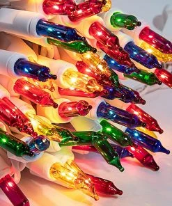 Joiedomi 63.9 FT 300 Count Christmas Multi-Colored White Wire String All Holiday Decor