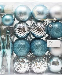 Joiedomi All Holiday Decor 110 Pcs Blue, White, And Silver Christmas Ornaments 6 Joiedomi All Holiday Decor 110 Pcs Blue, White, And Silver Christmas Ornaments