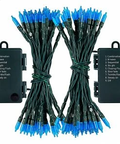 Joiedomi All Holiday Decor 17.3 FT Battery Powered Green String Lights