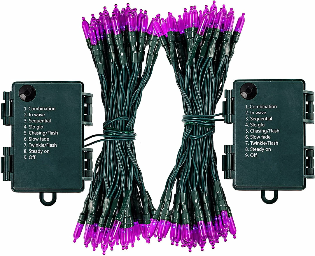 Joiedomi 17.3 FT 50-Counts Purple LED String Lights, 2 Pack 2 Joiedomi 17.3 FT 50-Counts Purple LED String Lights, 2 Pack
