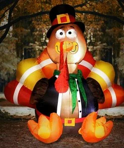 Joiedomi Large Thanksgiving Gobbles The Turkey (6 Ft) Inflatables