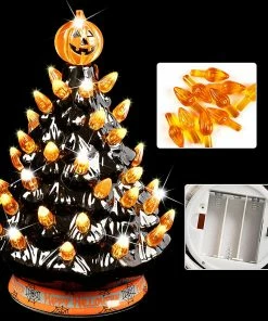 Joiedomi 9¡¯¡¯ Halloween Pre-Lit Ceramic Tabletop Tree