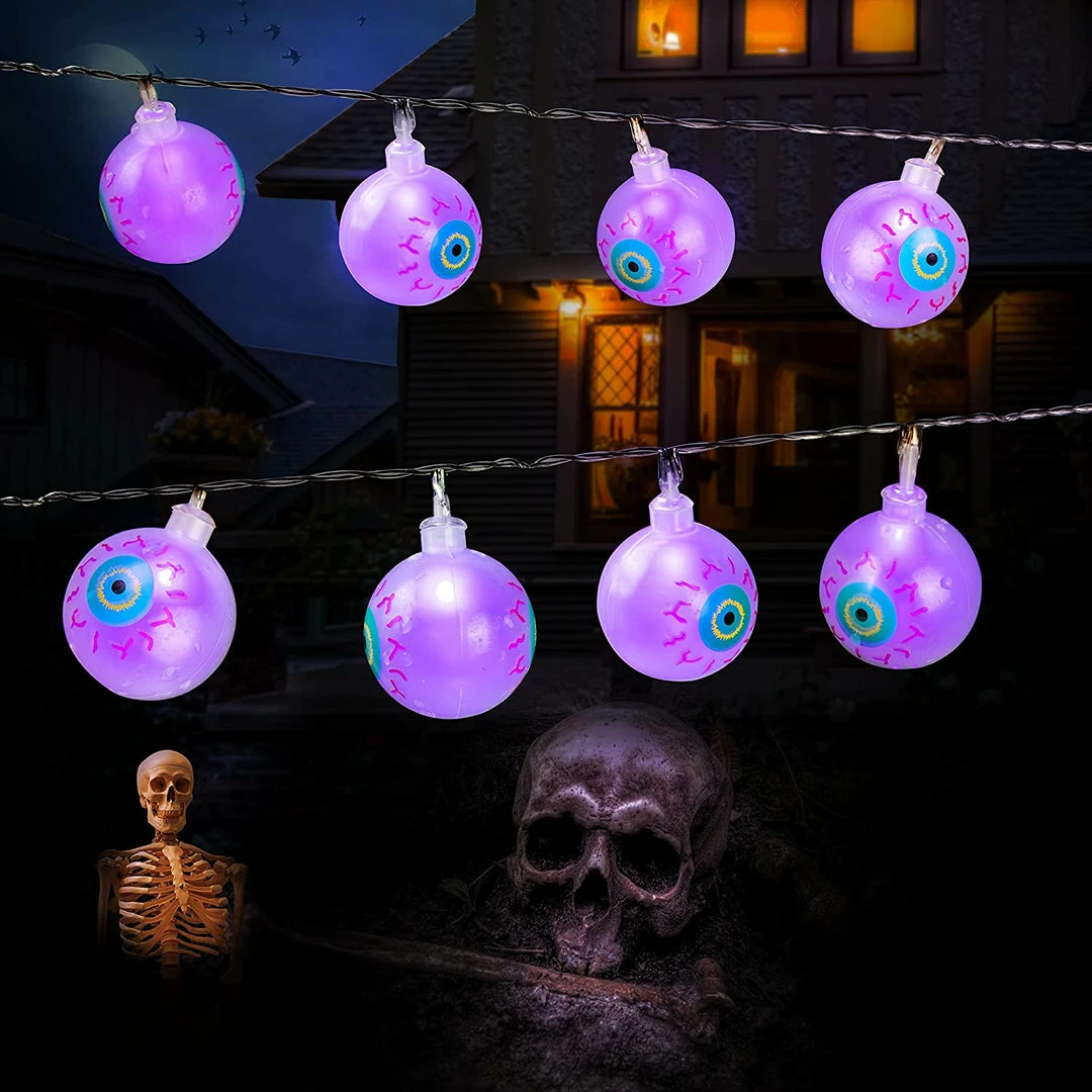 Joiedomi All Holiday Decor 20.6 Ft Halloween Eyeball String Lights - Purple 3 Joiedomi All Holiday Decor 20.6 Ft Halloween Eyeball String Lights - Purple