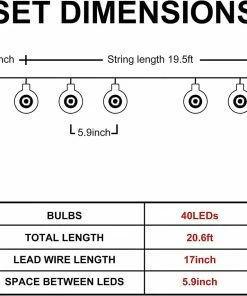 Joiedomi All Holiday Decor 20.6 Ft Halloween Eyeball String Lights - Purple 7 Joiedomi All Holiday Decor 20.6 Ft Halloween Eyeball String Lights - Purple