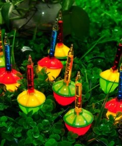 Joiedomi 9 Count Multicolor Bubble String Lights, 2Pcs