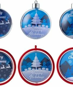 Joiedomi DIY Christmas Photo Ornaments, 6 Pcs