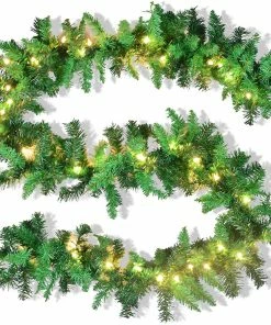 Joiedomi Artificial Christmas Garland Prelit All Holiday Decor
