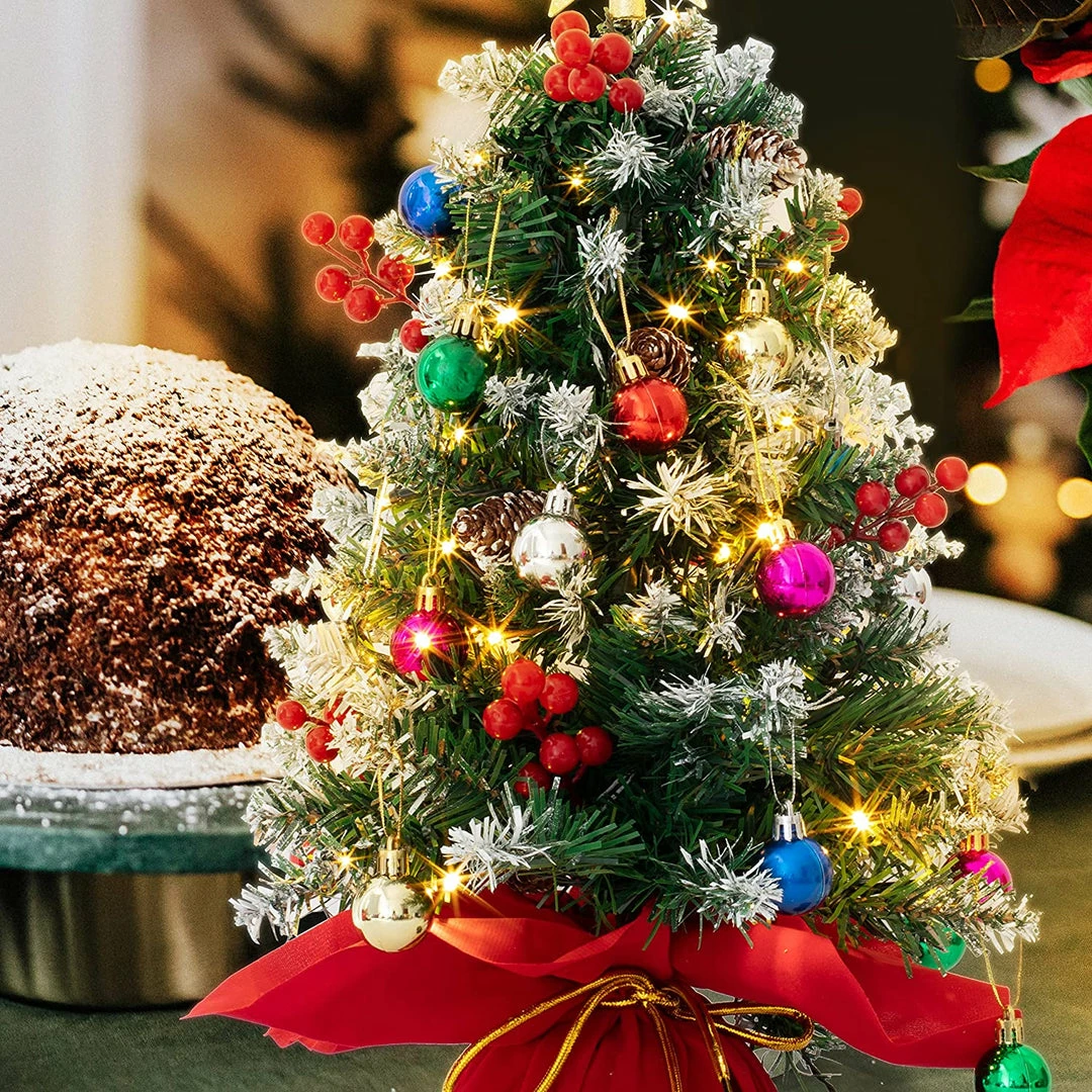 Joiedomi All Holiday Decor 2 Pack Of 24 Flocked Prelit Tabletop Christmas Tree 5 Joiedomi All Holiday Decor 2 Pack Of 24 Flocked Prelit Tabletop Christmas Tree