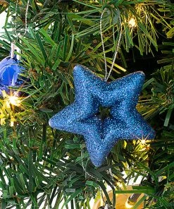 Joiedomi All Holiday Decor 24” DIY Tabletop Mini Christmas Tree Blue 10 Joiedomi All Holiday Decor 24” DIY Tabletop Mini Christmas Tree Blue