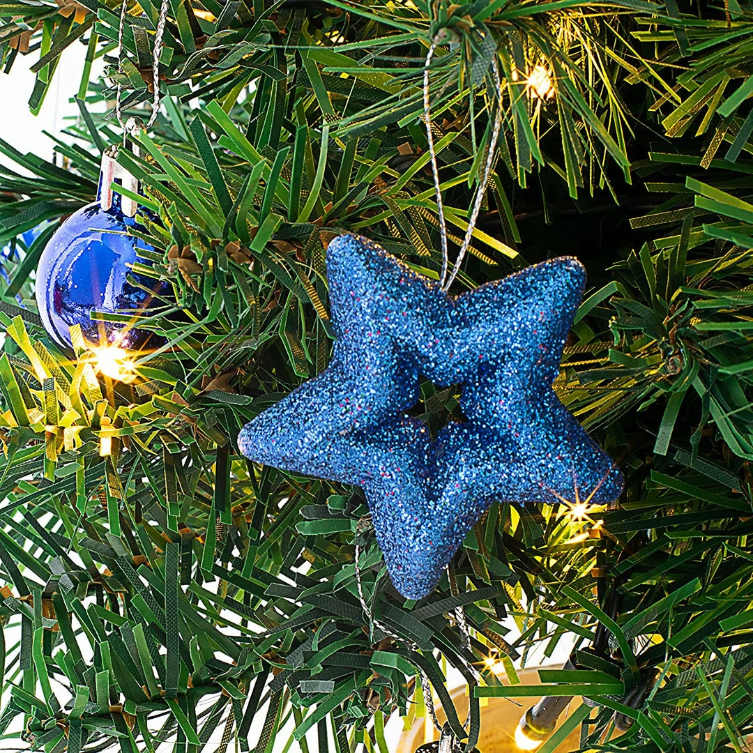 Joiedomi All Holiday Decor 24” DIY Tabletop Mini Christmas Tree Blue 4 Joiedomi All Holiday Decor 24” DIY Tabletop Mini Christmas Tree Blue