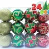 Joiedomi 24 Pcs Red, Green And Gold Christmas Ornaments All Holiday Decor