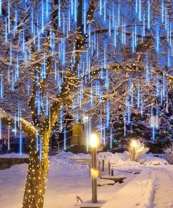 Joiedomi 540 LEDs Christmas Lights Meteor Shower Lights, Blue