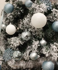 Joiedomi 133 Pcs Christmas Ornaments, Blue And White All Holiday Decor