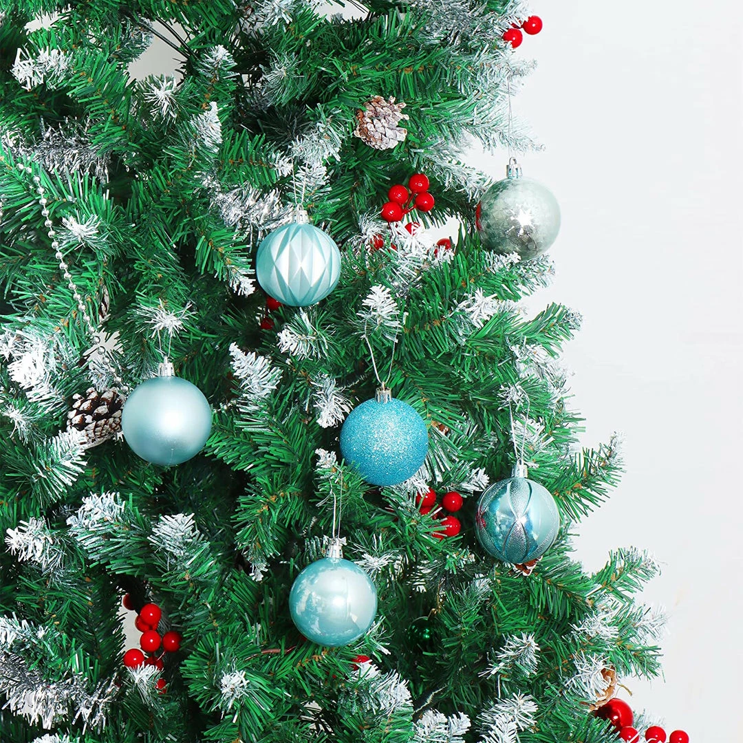 Joiedomi 2.36" Teal Christmas Ball Ornaments 24Pcs All Holiday Decor 6 Joiedomi 2.36" Teal Christmas Ball Ornaments 24Pcs All Holiday Decor