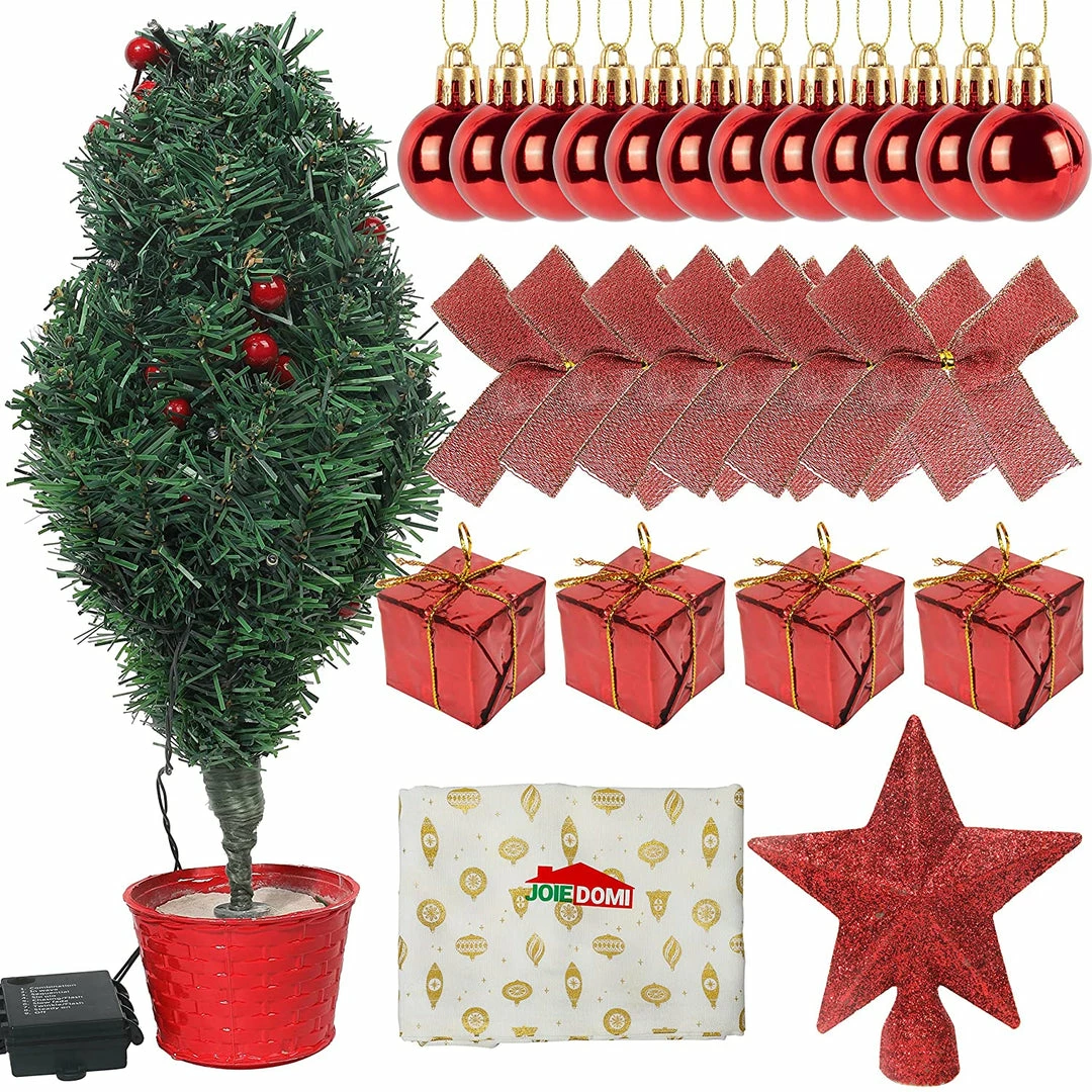 Joiedomi All Holiday Decor 20" Tabletop Christmas Tree Prelit 3 Joiedomi All Holiday Decor 20" Tabletop Christmas Tree Prelit