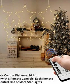 Joiedomi 5 Pack Star Fairy Lights, Warm White 7 Joiedomi 5 Pack Star Fairy Lights, Warm White