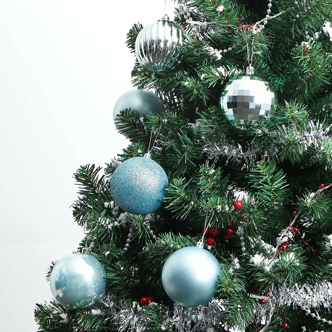 Joiedomi All Holiday Decor 3.15'' Baby Blue Christmas Ball Ornaments 18Pcs 5 Joiedomi All Holiday Decor 3.15'' Baby Blue Christmas Ball Ornaments 18Pcs