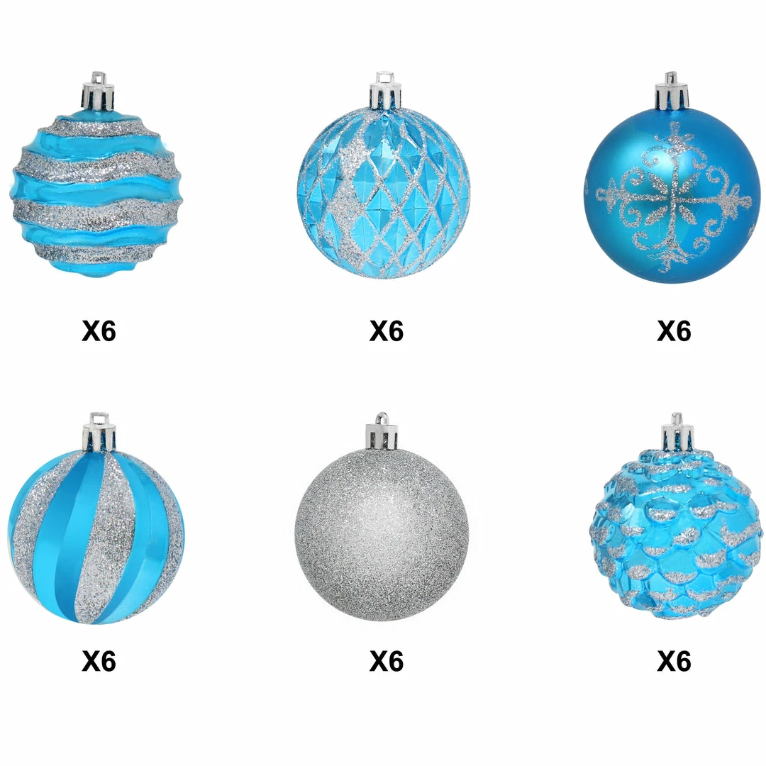 Joiedomi 36 Pieces Blue And Silver Christmas Ornaments All Holiday Decor 2 Joiedomi 36 Pieces Blue And Silver Christmas Ornaments All Holiday Decor
