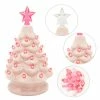 Joiedomi All Holiday Decor 7¡± Ceramic Christmas Tree (Pink)
