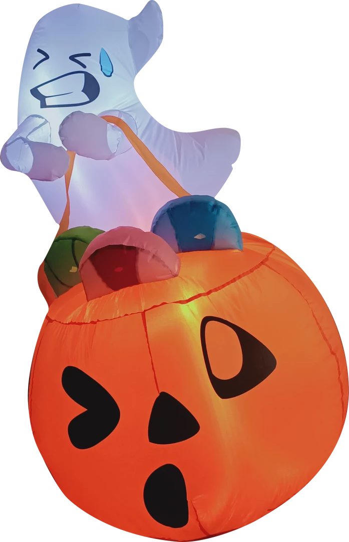 Joiedomi Inflatables Tall Cute Ghost Lift Pumpkin Candy Bag Inflatable (5 Ft) 3 Joiedomi Inflatables Tall Cute Ghost Lift Pumpkin Candy Bag Inflatable (5 Ft)