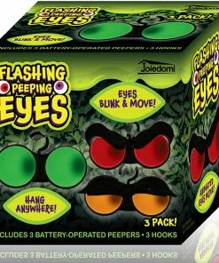 Joiedomi Halloween Flashing Peeping Eyes Lights (3 Pack, Color); Dark-activated