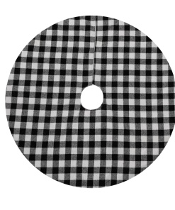Joiedomi All Holiday Decor 48¡± Buffalo White Plaid Christmas Tree Skirt