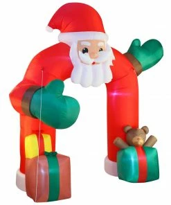 Joiedomi Giant Santa Claus With Gift Boxes Archway Inflatable (11 Ft)