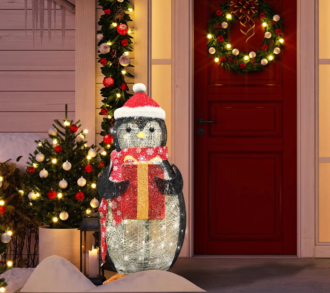 Joiedomi All Holiday Decor 3 Ft Cotton Penguin LED Yard Light 1 Joiedomi All Holiday Decor 3 Ft Cotton Penguin LED Yard Light