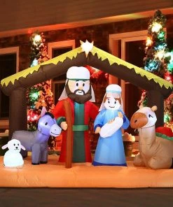 Joiedomi Large Nativity Scene Inflatable (6.5 Ft)