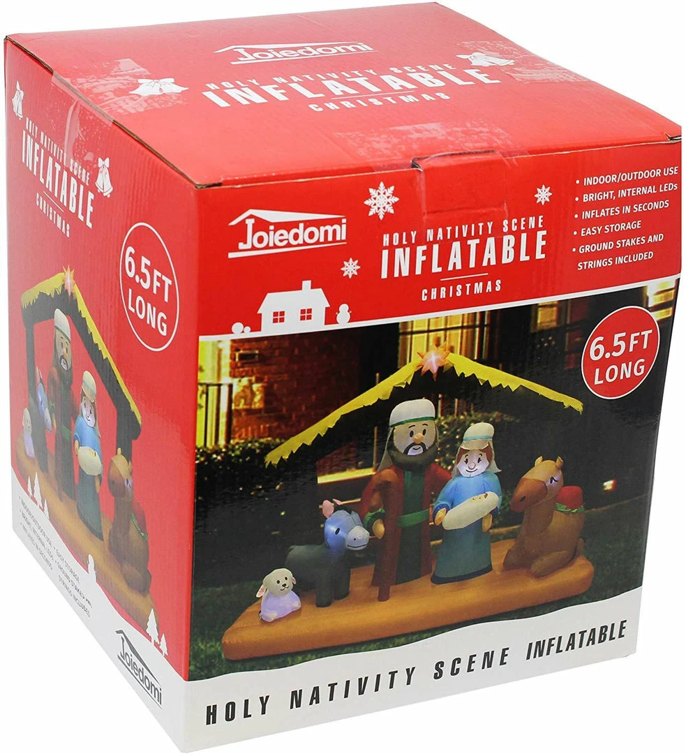Joiedomi Large Nativity Scene Inflatable (6.5 Ft) 7 Joiedomi Large Nativity Scene Inflatable (6.5 Ft)