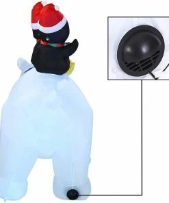 Joiedomi Inflatables Large Holiday Animated Polar Bear Inflatable (6.5 Ft) 11 Joiedomi Inflatables Large Holiday Animated Polar Bear Inflatable (6.5 Ft)