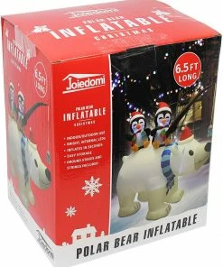 Joiedomi Inflatables Large Holiday Animated Polar Bear Inflatable (6.5 Ft) 13 Joiedomi Inflatables Large Holiday Animated Polar Bear Inflatable (6.5 Ft)