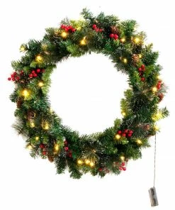 Joiedomi 24¡± Prelit Battery Operated Christmas Wreath