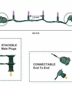 Joiedomi 100-count Purple LED Green Wire Lights All Holiday Decor 7 Joiedomi 100-count Purple LED Green Wire Lights All Holiday Decor