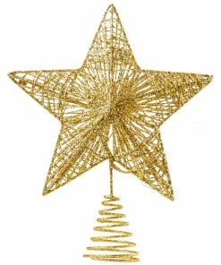 Joiedomi Christmas Tree Toppers, Glitter Gold Star Tree Topper Lighted With Warm White LED Christmas Trees 21 Joiedomi Christmas Tree Toppers, Glitter Gold Star Tree Topper Lighted With Warm White LED Christmas Trees