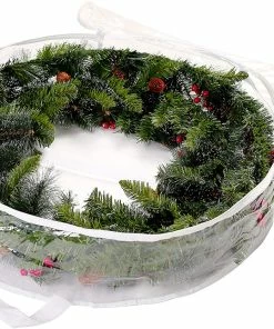 Joiedomi Organizer & Storage Clear Christmas Wreath Storage Container,2 Pack 6 Joiedomi Organizer & Storage Clear Christmas Wreath Storage Container,2 Pack