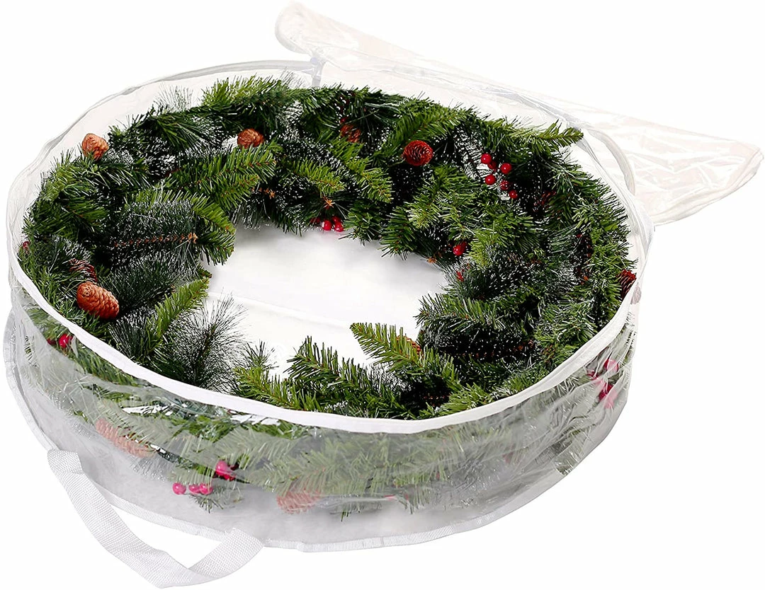 Joiedomi Organizer & Storage Clear Christmas Wreath Storage Container,2 Pack 3 Joiedomi Organizer & Storage Clear Christmas Wreath Storage Container,2 Pack