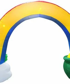 Joiedomi Giant St Patricks Day Rainbow Arch Inflatable With LED Light Build (10 Ft) Inflatables 5 Joiedomi Giant St Patricks Day Rainbow Arch Inflatable With LED Light Build (10 Ft) Inflatables