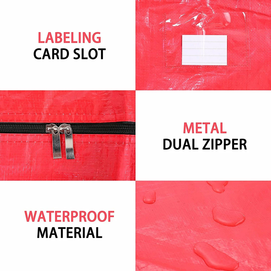 Joiedomi Organizer & Storage Red Large Christmas Tree Storage Bag 4 Joiedomi Organizer & Storage Red Large Christmas Tree Storage Bag